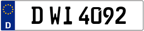 Trailer License Plate